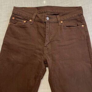 Brown Levi Straight Leg Jeans